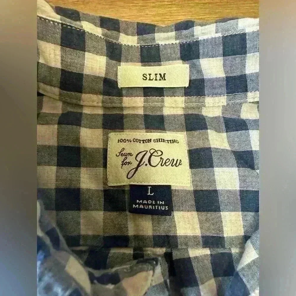 J. Crew blue cream